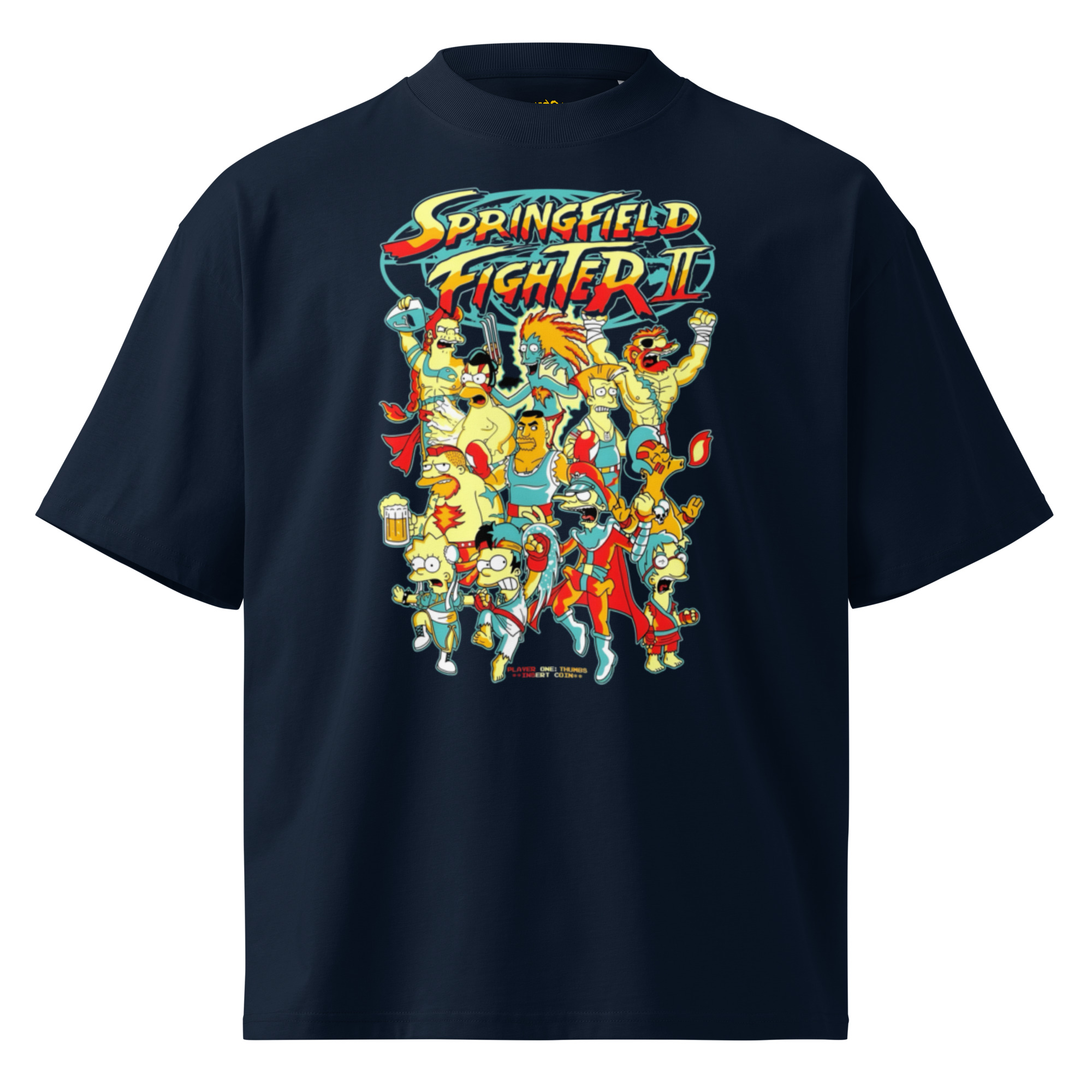 unisex-organic-oversized-high-neck-blaster-2.0-t-shirt-french-navy-front-6a2618c2a6ffc.jpg