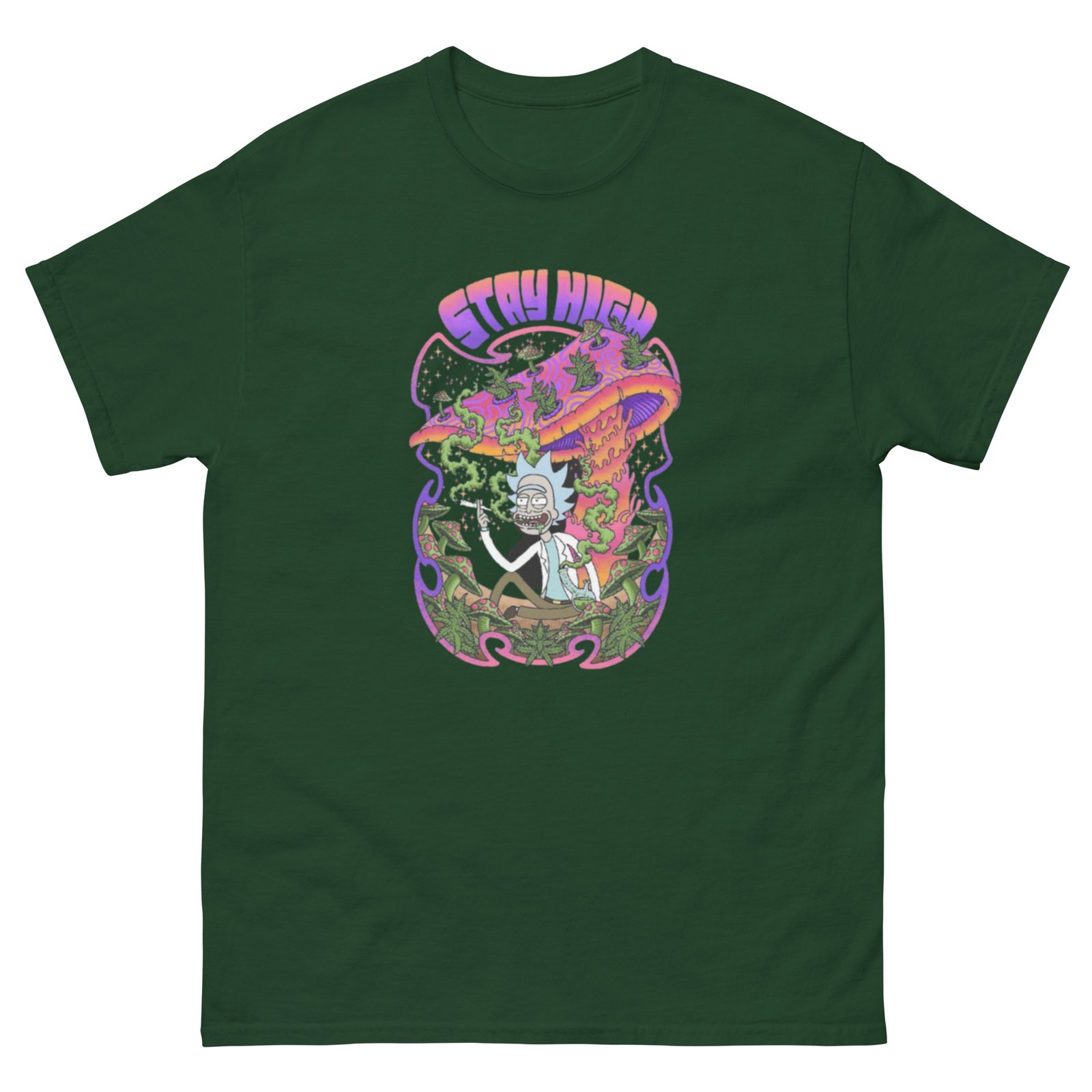 unisex-classic-tee-forest-green-front-6ac92bb155241.jpg